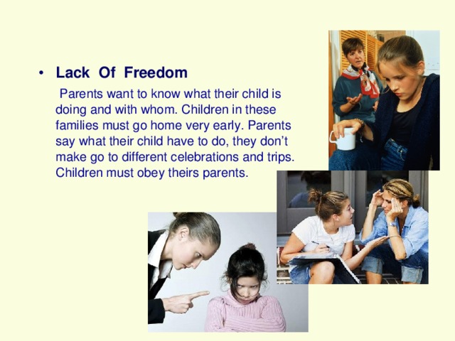 Lack Of Freedom
