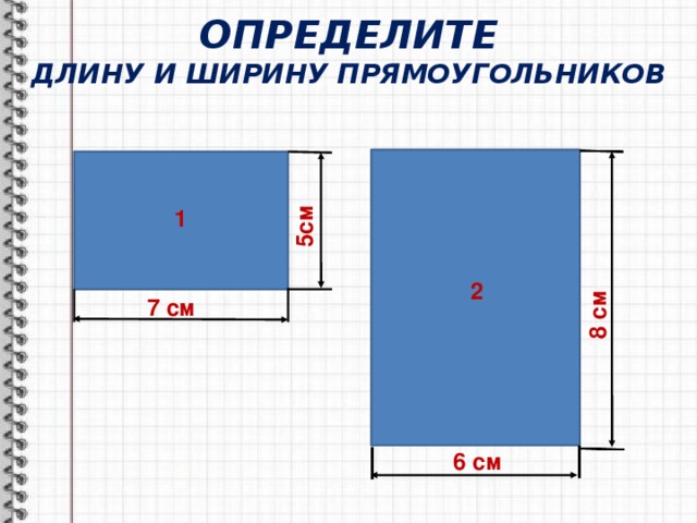 Длина и ширина открытки