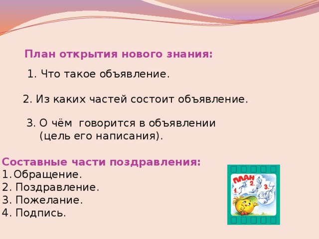 Из чего состоит открытка